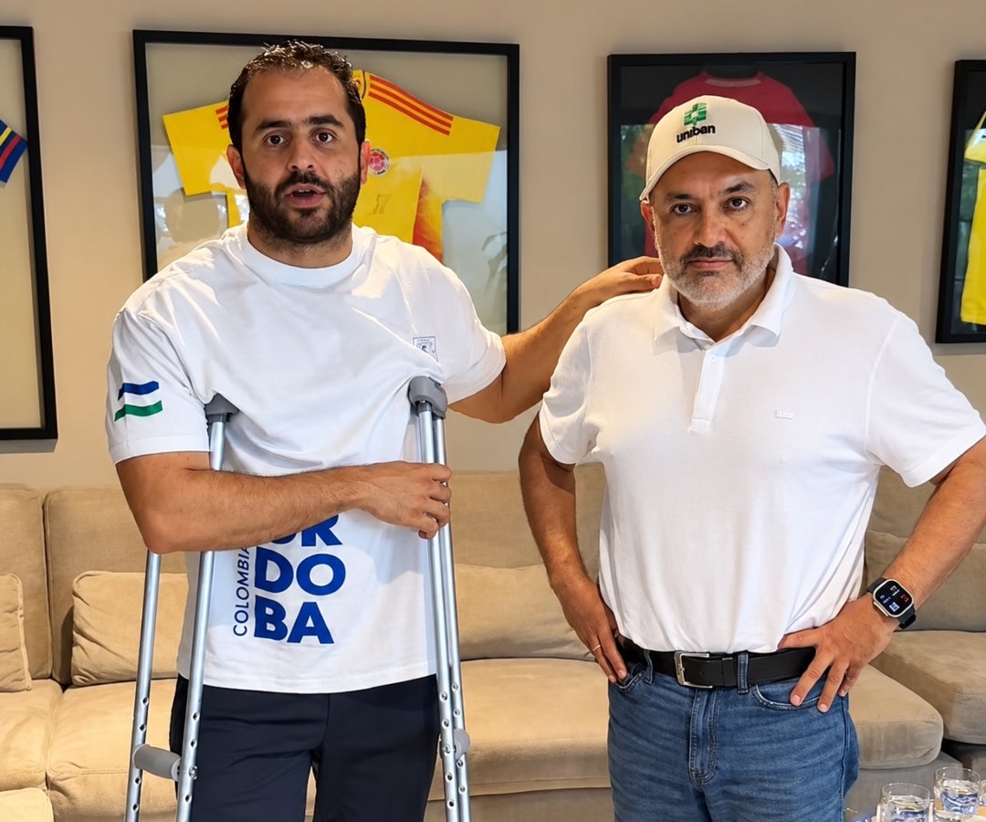Erasmo Zuleta Bechara, gobernador de Córdoba, dio la bienvenida a Juan Carlos Rojas, presidente de Uniban